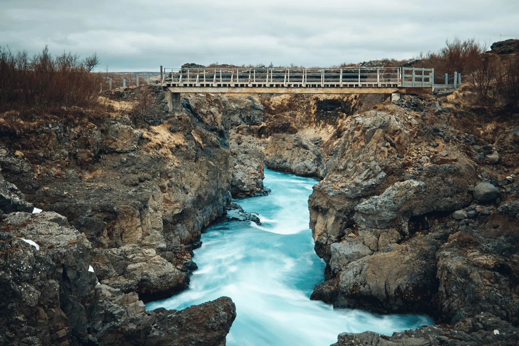 Barnafoss waterfall